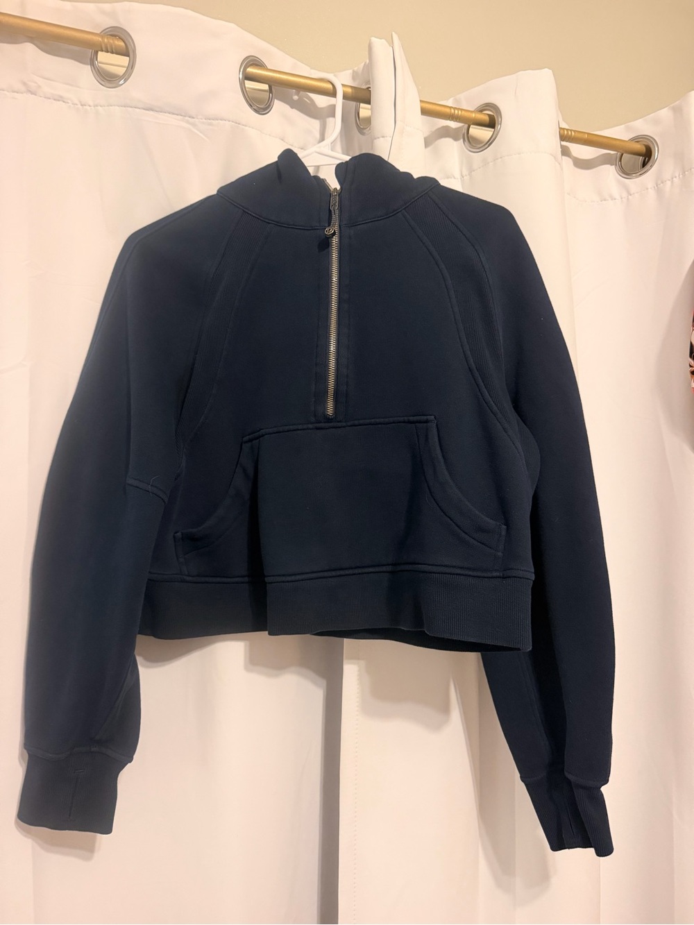 Lululemon half zip hooded scuba jacket